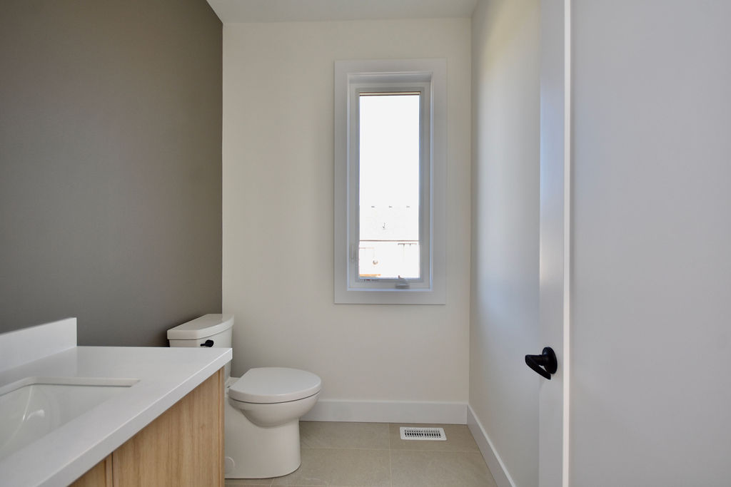 Main floor powder room bathroom.