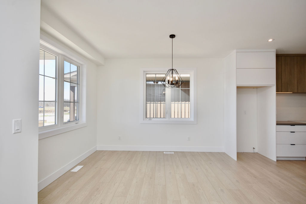 Open dining area near the front of the home.